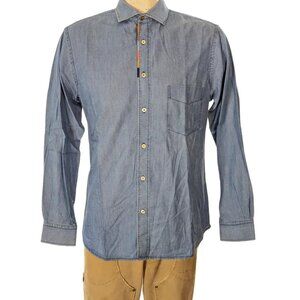 Paul Smith Blue Dress Shirt Sz 16.5 EUC